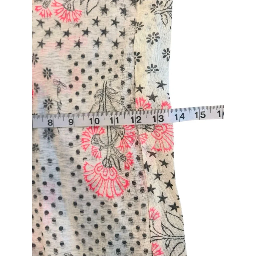Free People Canvas Grocery Tote – Floral Star Print